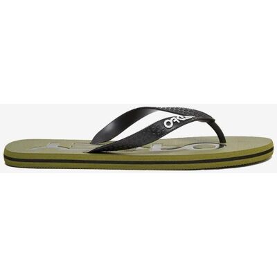 Tongues Oakley College Flip Flop vert olive noir - 40 - Publicité Tongues Oakley College Flip Flop vert olive noir - 40 - Publicité