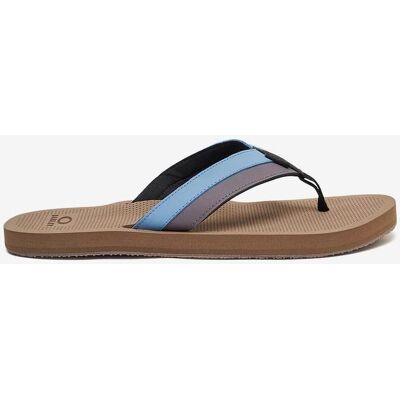 Tongs Oakley Burkle Flip Flop marron bleu - 44 - Publicité Tongs Oakley Burkle Flip Flop marron bleu - 44 - Publicité