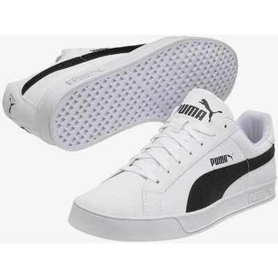 Chaussures Puma Smash Vulc blanc noir - 45 - Publicité Chaussures Puma Smash Vulc blanc noir - 45 - Publicité