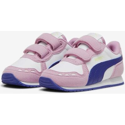 Chaussures Puma Cabana Racer 20 blanc rose enfant - 20 - Publicité Chaussures Puma Cabana Racer 20 blanc rose enfant - 20 - Publicité