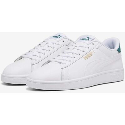 Chaussures Puma Smash 3.0 blanc bleu turquoise - 38.5 - Publicité Chaussures Puma Smash 3.0 blanc bleu turquoise - 38.5 - Publicité