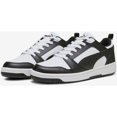 Chaussures Puma Rebound v6 Low blanc noir - 39 - Publicité Chaussures Puma Rebound v6 Low blanc noir - 39 - Publicité