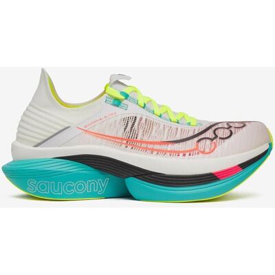 Chaussures Saucony Endorphin Elite 2 blanc multicolore - 38.5 - Publicité Chaussures Saucony Endorphin Elite 2 blanc multicolore - 38.5 - Publicité