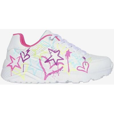 Chaussures Skechers Uno Lite - My Drip blanc rose enfant - 32 - Publicité Chaussures Skechers Uno Lite - My Drip blanc rose enfant - 32 - Publicité