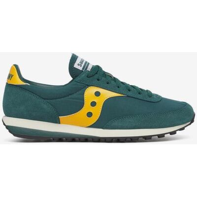 Chaussures Saucony Originals Trainer 80 vert foncé jaune - 38 - Publicité Chaussures Saucony Originals Trainer 80 vert foncé jaune - 38 - Publicité