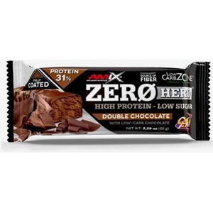 Barre protéinée Amix Zero Hero - Double Chocolat - Barrette Protéinée - Publicité Barre protéinée Amix Zero Hero - Double Chocolat - Barrette Protéinée - Publicité