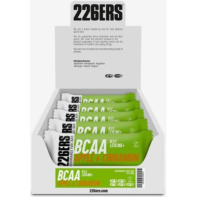 Barre énergétique 226ERS Endurance Fuel BCAA saveur pomme et cannelle 60 g (24 unités) - Publicité Barre énergétique 226ERS Endurance Fuel BCAA saveur pomme et cannelle 60 g (24 unités) - Publicité