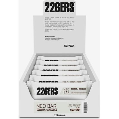 Barre protéinée 226ERS Neo Protein saveur noix de coco et chocolat 50 g (24 unités) - Publicité Barre protéinée 226ERS Neo Protein saveur noix de coco et chocolat 50 g (24 unités) - Publicité