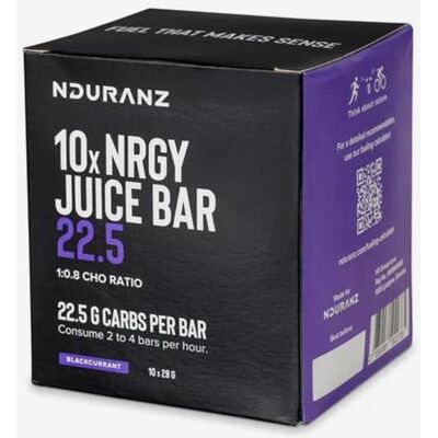 Barres énergétiques Nduranz Nrgy Juice Bar saveur groseille (10 unités) - Publicité Barres énergétiques Nduranz Nrgy Juice Bar saveur groseille (10 unités) - Publicité