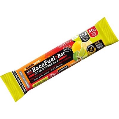 Pack barres énergétiques NamedSport Race Fuel goût citron vert citron (20 unités de 60 g) - Publicité Pack barres énergétiques NamedSport Race Fuel goût citron vert citron (20 unités de 60 g) - Publicité