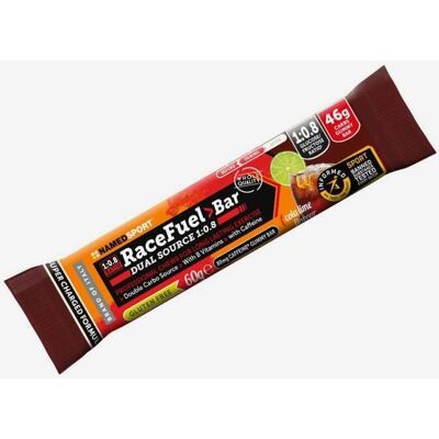 Pack barres énergétiques NamedSport Race Fuel goût lime cola 20 unités de 60 g - Publicité Pack barres énergétiques NamedSport Race Fuel goût lime cola 20 unités de 60 g - Publicité