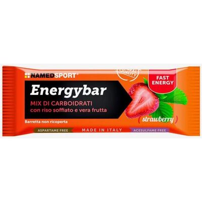 Barres énergétiques NamedSport Energybar 35g goût fraise yaourt (12 unités) - Publicité Barres énergétiques NamedSport Energybar 35g goût fraise yaourt (12 unités) - Publicité