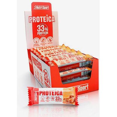 Barre protéique Nutrisport - Caramel Salé, 44g, 24 pcs - Publicité Barre protéique Nutrisport - Caramel Salé, 44g, 24 pcs - Publicité