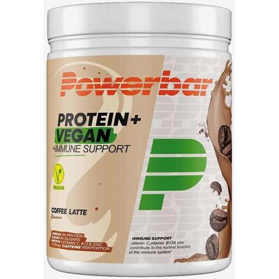 Shake Powerbar Protein+ Vegan goût café 570 g - Publicité Shake Powerbar Protein+ Vegan goût café 570 g - Publicité