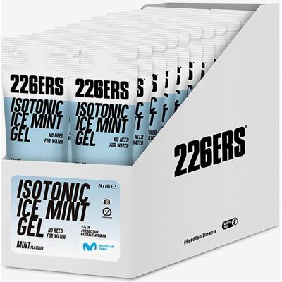 Gel énergétique 226ERS Isotonic Ice saveur menthe 68 g (24 unités) - Publicité Gel énergétique 226ERS Isotonic Ice saveur menthe 68 g (24 unités) - Publicité