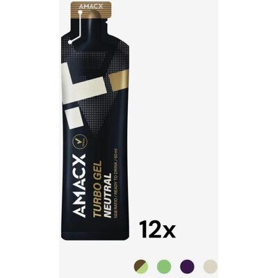 Gel énergétique Amacx Turbo Gel 60 g saveur neutre 12 unités - Publicité Gel énergétique Amacx Turbo Gel 60 g saveur neutre 12 unités - Publicité