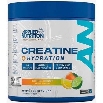 Shake Applied Nutrition Craetine + Hydratation saveur agrumes 360 g - Publicité Shake Applied Nutrition Craetine + Hydratation saveur agrumes 360 g - Publicité