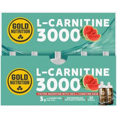Gold Nutrition L-Carnitine 3000 Pastèque - L-Carnitine - Pastèque - Publicité Gold Nutrition L-Carnitine 3000 Pastèque - L-Carnitine - Pastèque - Publicité