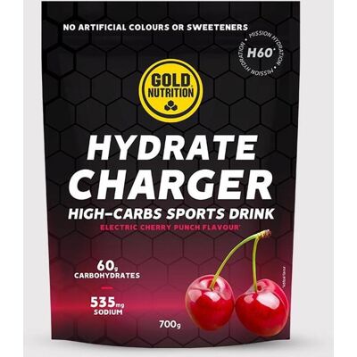 Gold Nutrition Boisson énergétique GoldNutrition Hydrate Charger H60 saveur cerise 700 g - Publicité Gold Nutrition Boisson énergétique GoldNutrition Hydrate Charger H60 saveur cerise 700 g - Publicité