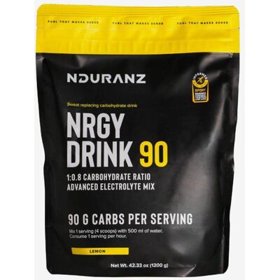 Boisson énergétique Nduranz Nrgy Drink 90 saveur citron 1200 g - Publicité Boisson énergétique Nduranz Nrgy Drink 90 saveur citron 1200 g - Publicité