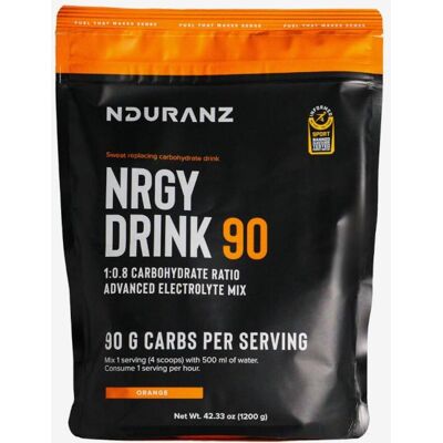 Boisson énergétique Nduranz Nrgy Drink 90 saveur orange 1200 g - Publicité Boisson énergétique Nduranz Nrgy Drink 90 saveur orange 1200 g - Publicité