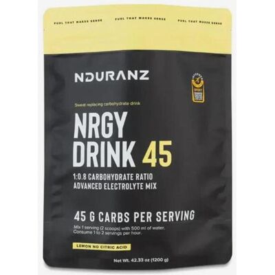 Boisson énergétique Nduranz Nrgy Drink 90 saveur citron 1200 g - Publicité Boisson énergétique Nduranz Nrgy Drink 90 saveur citron 1200 g - Publicité