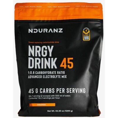 Boisson énergétique Nduranz Nrgy Drink 90 saveur orange citronnée 1200 g - Publicité Boisson énergétique Nduranz Nrgy Drink 90 saveur orange citronnée 1200 g - Publicité