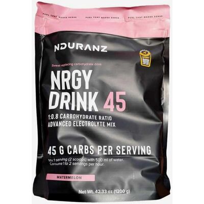 Boisson énergétique Nduranz Nrgy Drink 90 saveur melon 1200 g - Publicité Boisson énergétique Nduranz Nrgy Drink 90 saveur melon 1200 g - Publicité