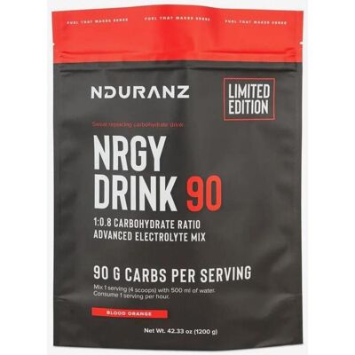 Boisson énergétique Nduranz Nrgy Drink 90 blood orange 1200 g - Publicité Boisson énergétique Nduranz Nrgy Drink 90 blood orange 1200 g - Publicité