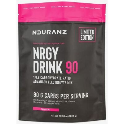 Boisson énergétique Nduranz Nrgy Drink 90 saveur tropicale 1200 g - Publicité Boisson énergétique Nduranz Nrgy Drink 90 saveur tropicale 1200 g - Publicité