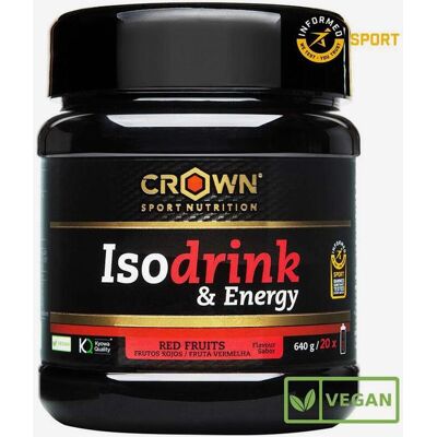Isodrink & Energy Crown Sport Nutrition 640 g goût fruits rouges - Publicité Isodrink & Energy Crown Sport Nutrition 640 g goût fruits rouges - Publicité