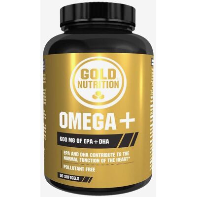 Gold Nutrition Omega + 90 Softgel - Complément d'huile de poisson Omega-3 - Publicité Gold Nutrition Omega + 90 Softgel - Complément d'huile de poisson Omega-3 - Publicité