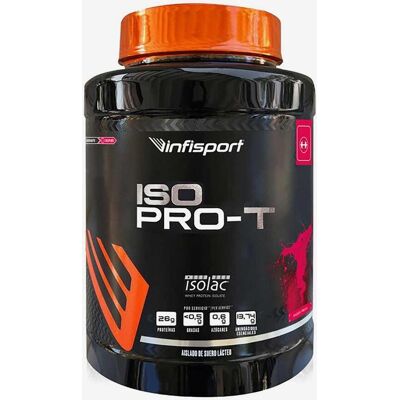 Infisport Iso Pro-T Fraise 1kg - Shake Protéiné - Publicité Infisport Iso Pro-T Fraise 1kg - Shake Protéiné - Publicité