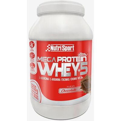 Nutrisport Mega Protein Whey+5 - Poudre de Protéines - Publicité Nutrisport Mega Protein Whey+5 - Poudre de Protéines - Publicité