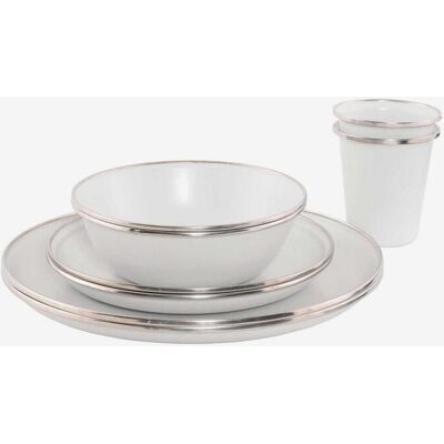 Set de vaisselle Outwell Delight blanc - 8 pièces - Publicité Set de vaisselle Outwell Delight blanc - 8 pièces - Publicité