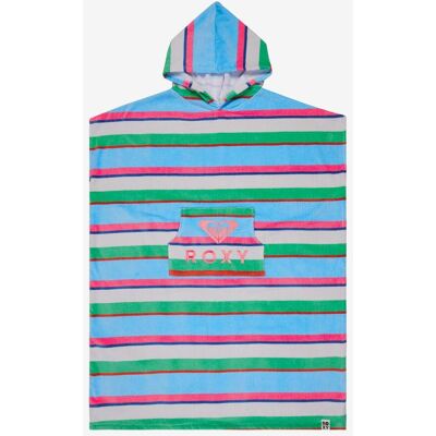 Poncho Roxy Stay Magical imprimé bleu vert rose femme - Publicité Poncho Roxy Stay Magical imprimé bleu vert rose femme - Publicité