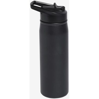 Bidon adidas Metal Straw 0.6L noir - Publicité Bidon adidas Metal Straw 0.6L noir - Publicité