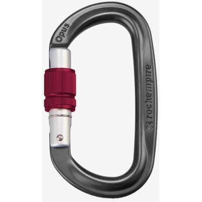 Mousqueton Opus Screw-Lock de Rock Empire - Gris foncé - Publicité Mousqueton Opus Screw-Lock de Rock Empire - Gris foncé - Publicité