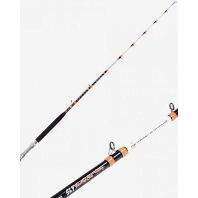 Canne de pêche à la traîne Okuma Sly Tuna Top Class 30 - 50 lb noir jaune - Publicité Canne de pêche à la traîne Okuma Sly Tuna Top Class 30 - 50 lb noir jaune - Publicité