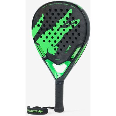 Raquette de padel Lacoste L.Max 2026 noir vert - Publicité Raquette de padel Lacoste L.Max 2026 noir vert - Publicité