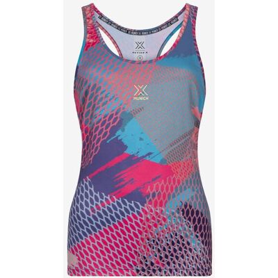 T-shirt bretelles Munich Padel Club Print violet femme - XS - Publicité T-shirt bretelles Munich Padel Club Print violet femme - XS - Publicité