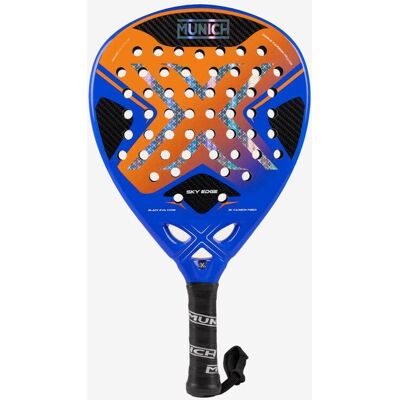 Raquette de padel Munich Sky Edge bleu orange - Publicité Raquette de padel Munich Sky Edge bleu orange - Publicité