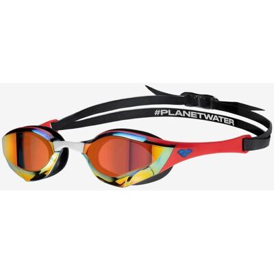 Lunettes de natation Arena Cobra Edge rouge noir avec verres miroir orange - Publicité Lunettes de natation Arena Cobra Edge rouge noir avec verres miroir orange - Publicité