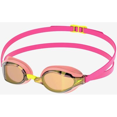 Lunettes de natation Speedo Speed Socket 2.0 rose avec verres à effet miroir jaune - Publicité Lunettes de natation Speedo Speed Socket 2.0 rose avec verres à effet miroir jaune - Publicité
