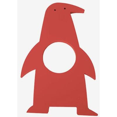 Tapis flottant Leisis en forme de pingouin rouge - Publicité Tapis flottant Leisis en forme de pingouin rouge - Publicité