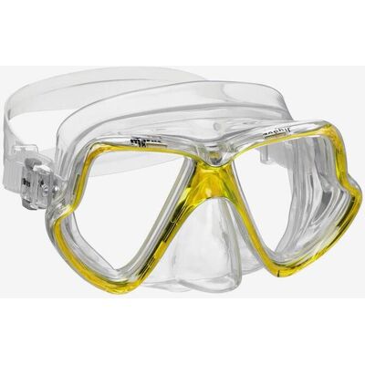 Masque de plongée Mares Zephir jaune avec verres transparents - Publicité Masque de plongée Mares Zephir jaune avec verres transparents - Publicité