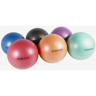 Ballon de Fitness O'live 55cm Gris - Ballon de médecine - Publicité Ballon de Fitness O'live 55cm Gris - Ballon de médecine - Publicité