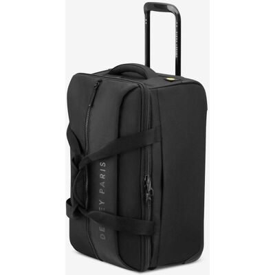 Sac de voyage à roulettes Delsey Paris Egoa 40L noir. Publicité Sac de voyage à roulettes Delsey Paris Egoa 40L noir. Publicité