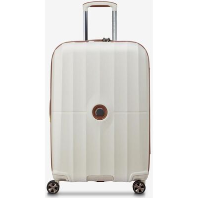 Valise Delsey Paris Carrousel 2.0 85.61L blanc marron - Publicité Valise Delsey Paris Carrousel 2.0 85.61L blanc marron - Publicité