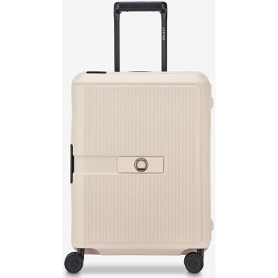 Valise Delsey Paris Vauban 44L beige noir - Publicité Valise Delsey Paris Vauban 44L beige noir - Publicité